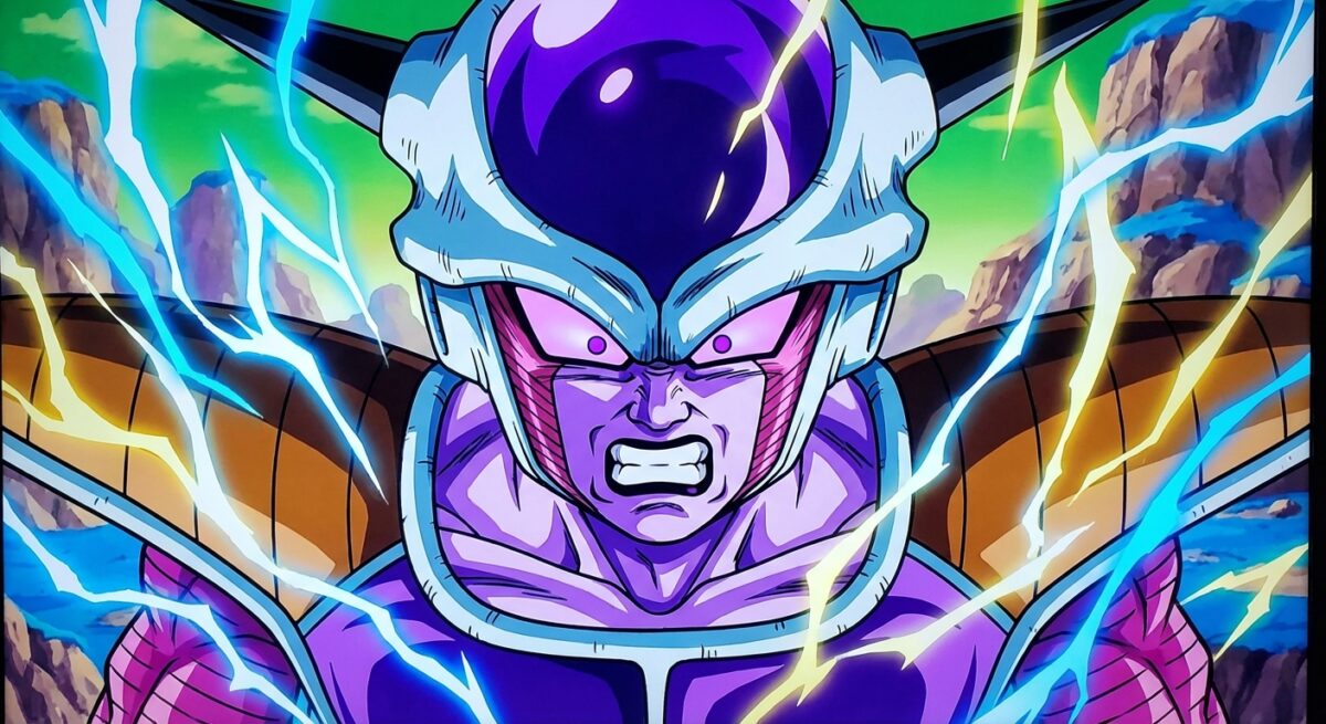 revivez la première transformation emblématique de freezer, un moment mythique qui a à la fois traumatisé et émerveillé toute une génération d’enfants des années 90.