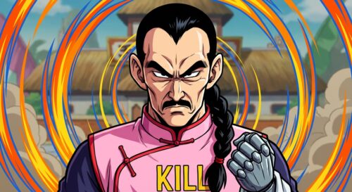 découvrez une illustration inédite de tao pai pai réalisée par toyotarou, spécialement pour la franchise dragon ball. plongez dans l'univers emblématique avec cette œuvre exclusive.