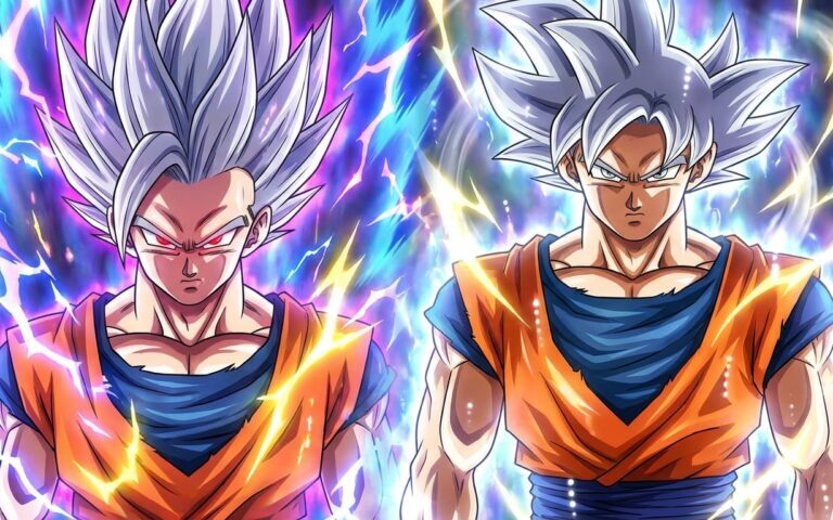 découvrez l'illustration officielle qui confirme enfin l'égalité entre gohan beast et goku ultra instinct, deux légendes de dragon ball réunies dans un affrontement épique.