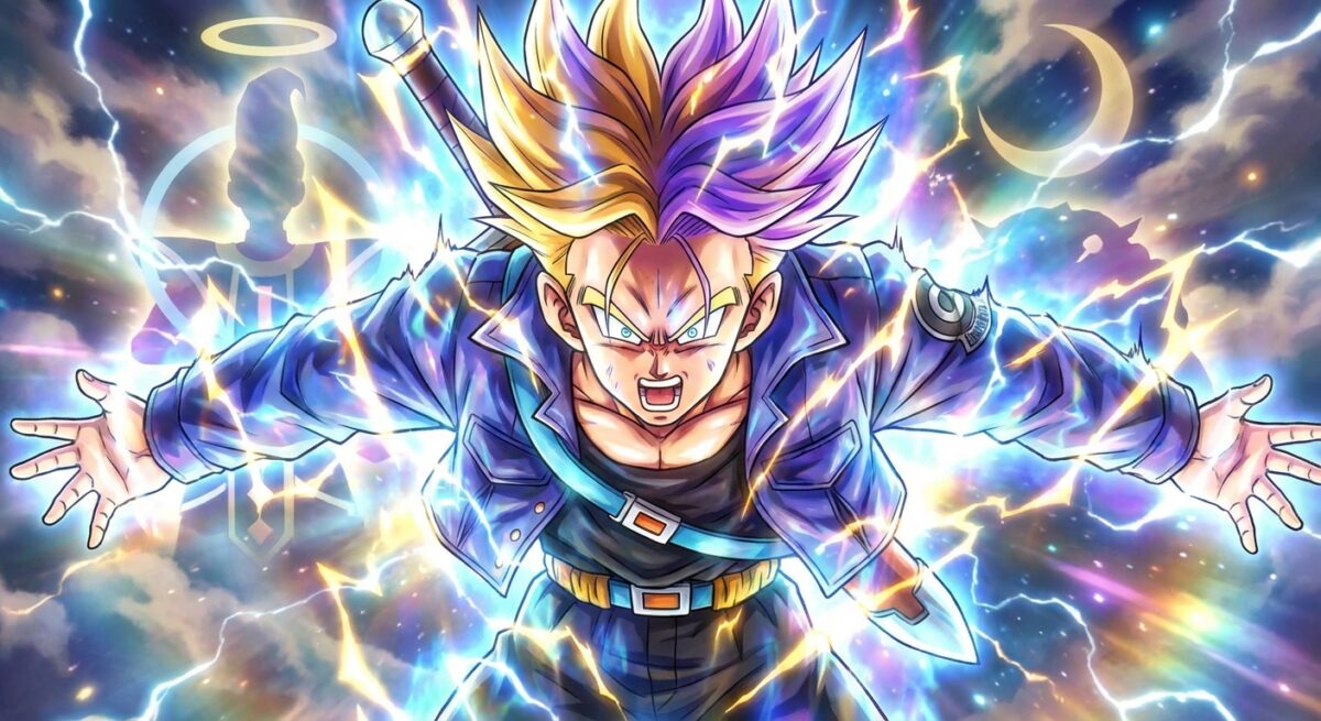 découvrez comment trunks révèle une forme hybride inédite, impressionnant les dieux avec un pouvoir jamais vu auparavant dans cet épisode captivant.