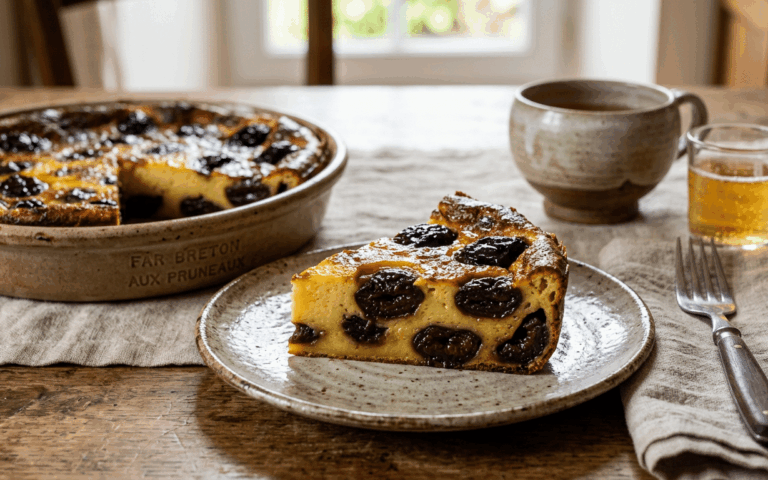 5 œufs, 500 ml de lait, 40 min : un far breton bien épais qui cale toute la tablée